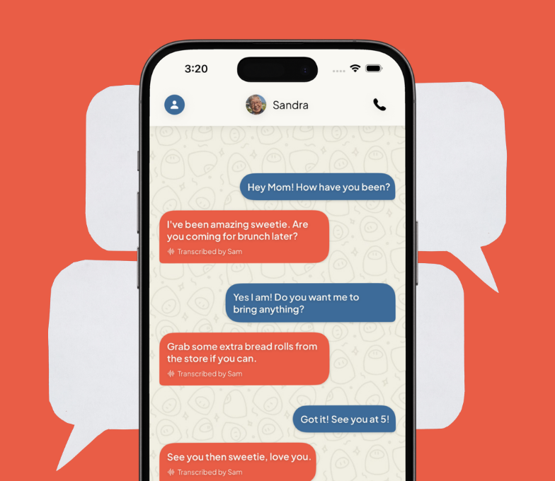 Stay connected app screen